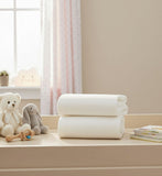 Clair de Lune cream cot bed sheets 2 pack, UK version