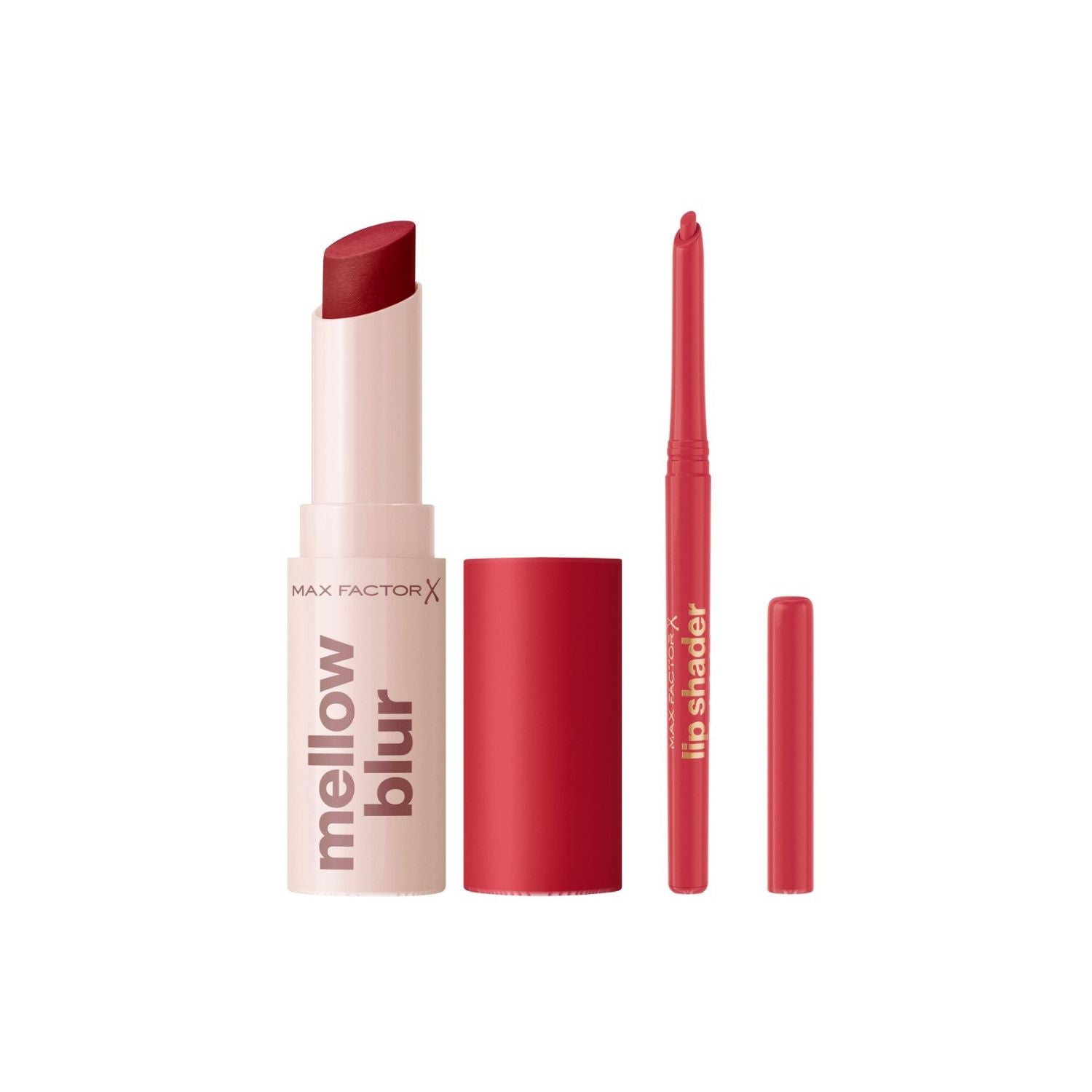 Max Factor Cherry Blurred lipstick and liner set - British product