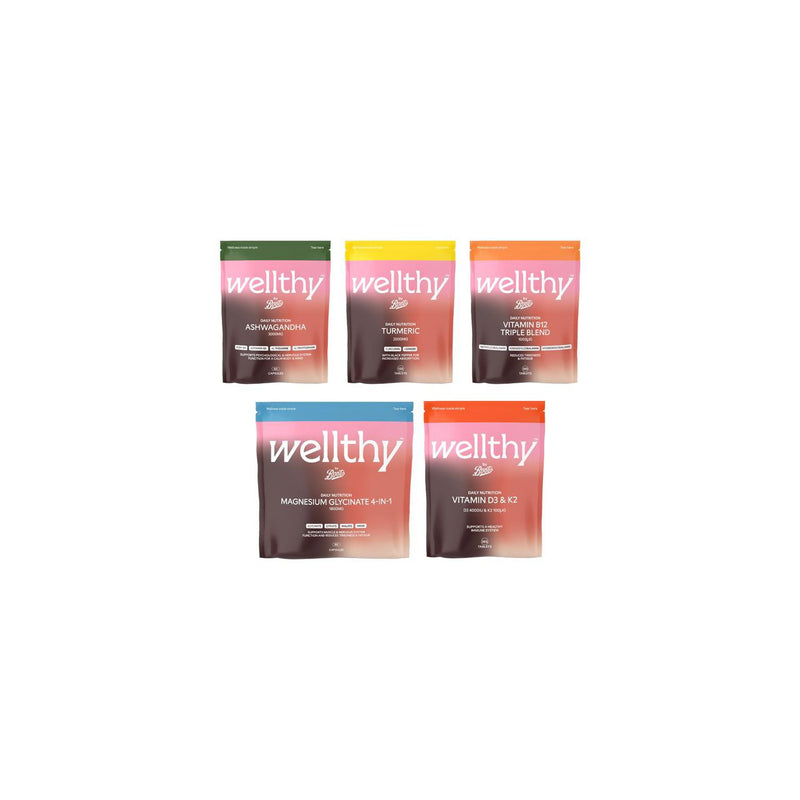 Wellthy by Boots supplement bundle Welcome Bundle, imported from the UK