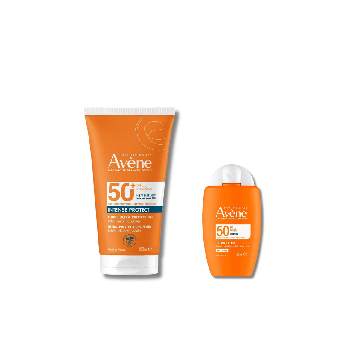 Avene SPF50 face and body sunscreen bundle, UK version