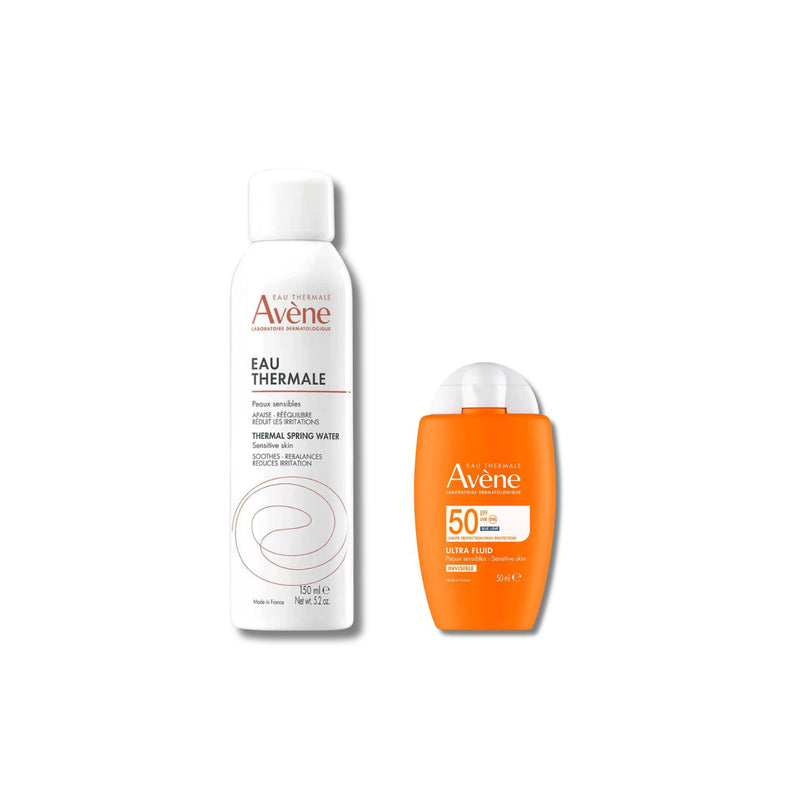 Avène SPF50 Bundle with Ultra Fluid and Thermal Spray (British brand)