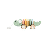 Tooky Toy wooden pull along crocodile - British product