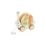 Tooky Toy wooden pull along snail - British product