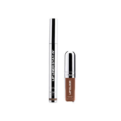 Boots Sacheu STAY'N Nude Duo HEY-zel Lip Liner and Chai Macaron Lip Elixir- Buy online at McGrocer