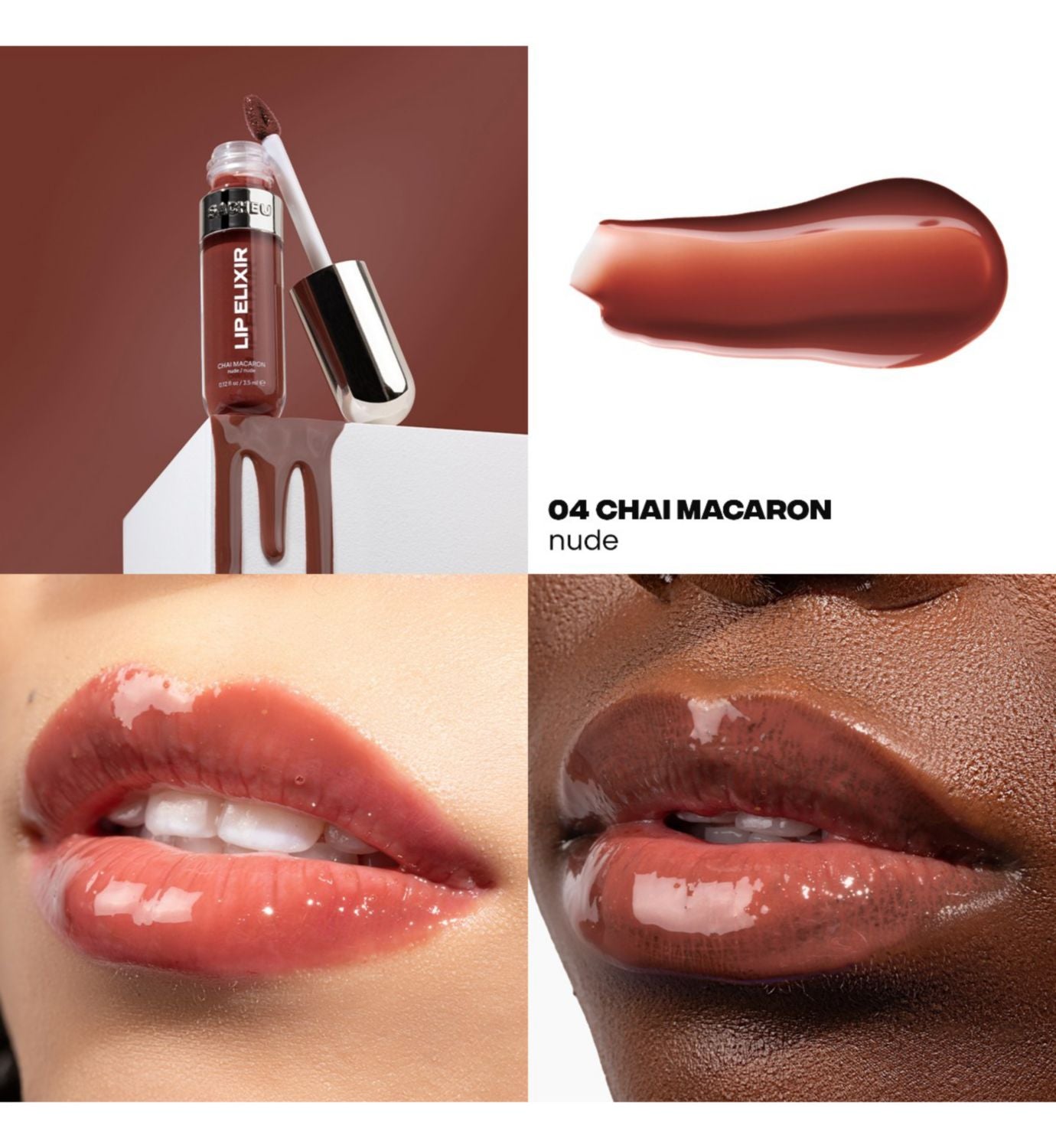 Sacheu STAY'N Nude Duo lip liner and gloss, imported from the UK