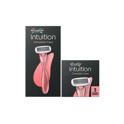 Boots Wilkinson Sword Intuition Complete Care Women's Razor Bundle with 4 Blade Refills- Buy online at McGrocer