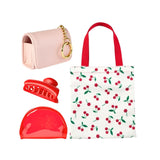 Boots Cherry Collection bundle with tote, clip, holder, washbag, UK version