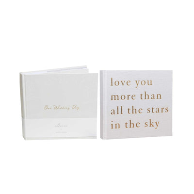 Boots Bambino Mio Our Wedding Day Grey Floral and Linen Photo Album Bundle- Buy online at McGrocer