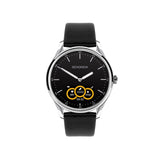 Sekonda hybrid smartwatch black leather strap 1-inch screen, imported from the UK