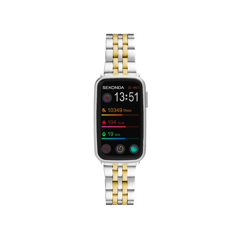Sekonda Track smartwatch 1.47 inch two tone bracelet (British brand)