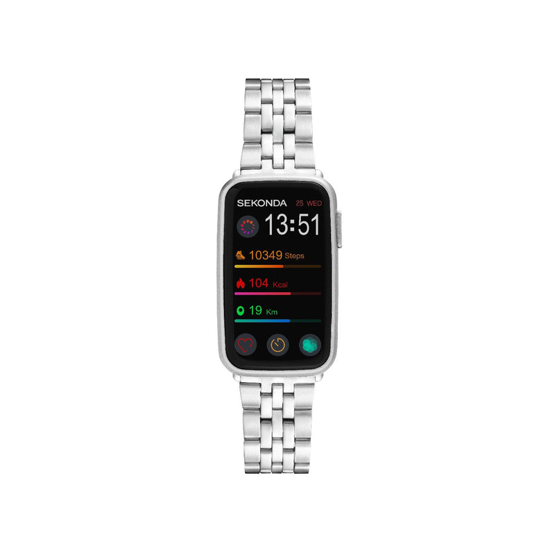 Sekonda Track smartwatch silver alloy bracelet 1.47 inch - British product