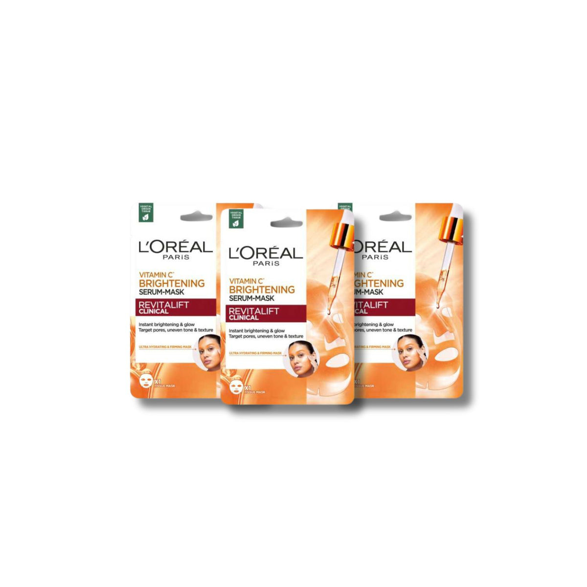 L'Oreal Paris Revitalift Clinical Vitamin C Mask X3 Bundle