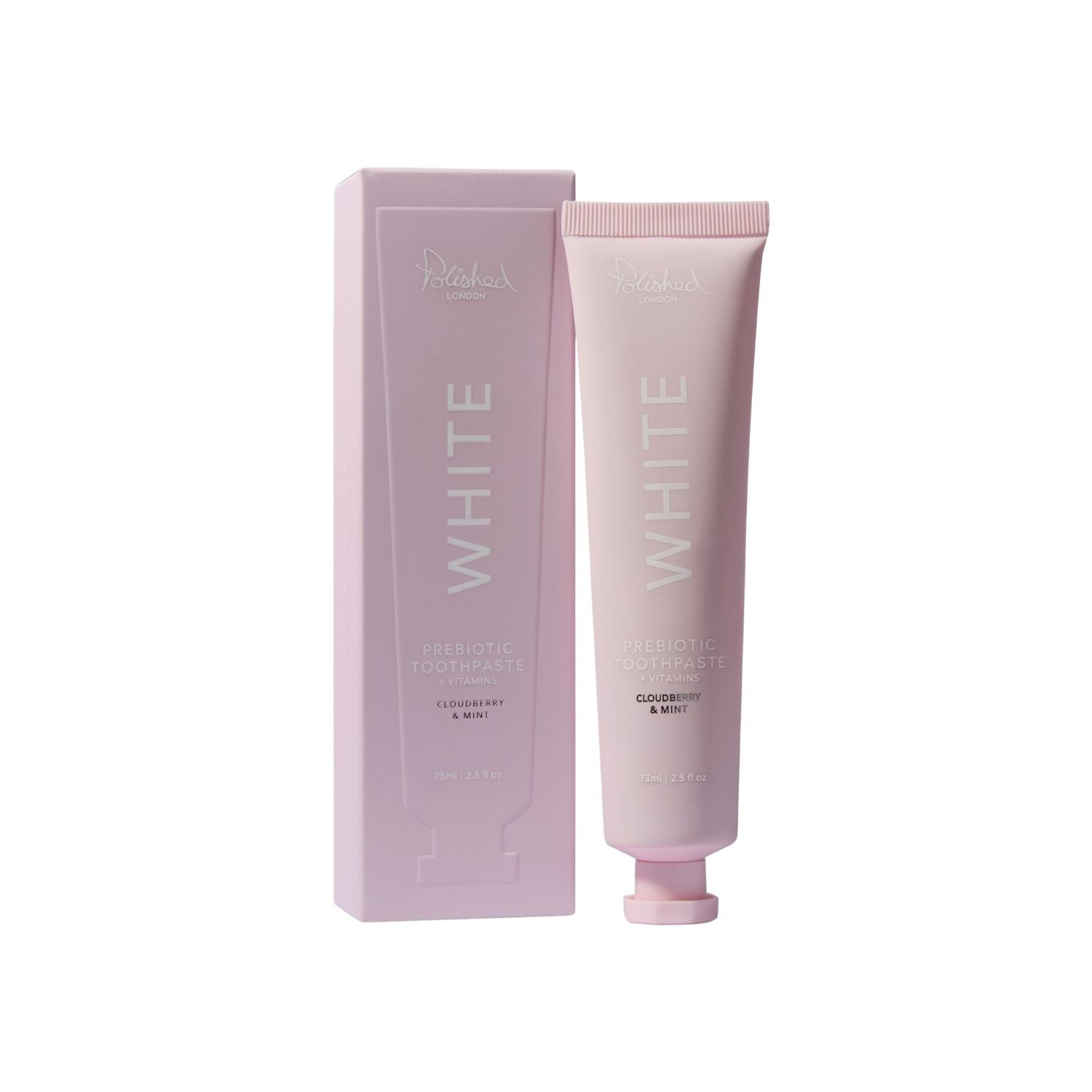 Polished London Cloudberry Prebiotic toothpaste 75ml, imported from the UK