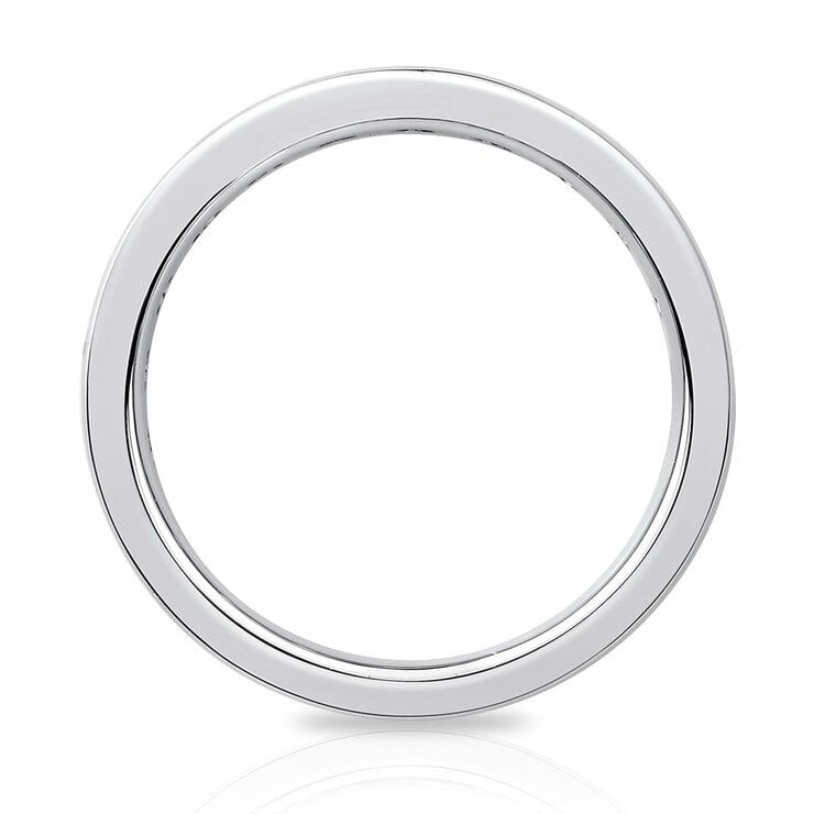 Costco eternity ring round brilliant cut channel set size P (British brand)