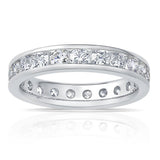 Costco round brilliant eternity ring 2.00ctw platinum size L, UK version