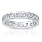 2.00ctw diamond eternity ring in platinum size N, imported from the UK