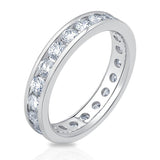 Costco eternity ring round brilliant cut channel set size P (British brand)