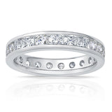 Costco round brilliant eternity ring 2.00ctw platinum size L, UK version