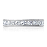 Costco diamond eternity ring 2ctw round brilliant size K-P - British product