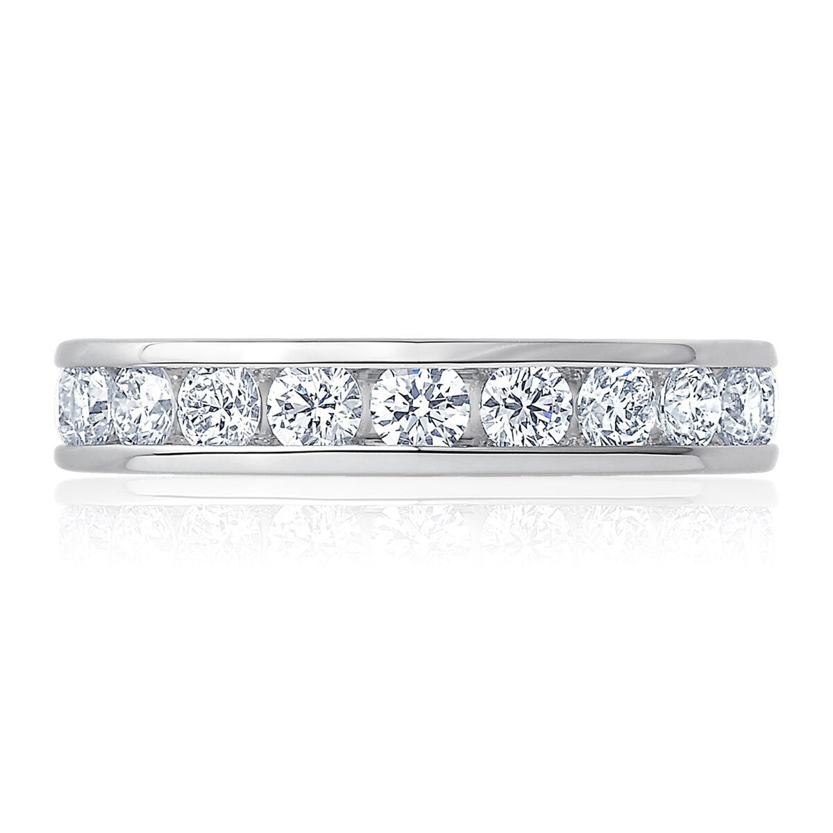Costco 2ctw round brilliant diamond eternity ring size O - British product