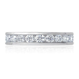 Costco 2ctw round brilliant diamond eternity ring size O - British product