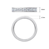 Costco 2ctw round brilliant diamond eternity ring size O - British product
