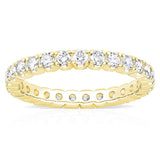 Costco 1ct diamond eternity ring 18ct yellow gold size L, UK version