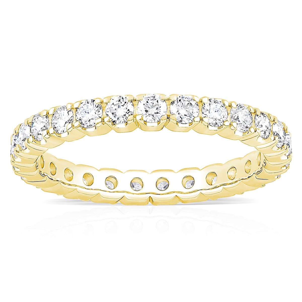 Costco 1ct round brilliant cut eternity ring 18ct yellow gold (British brand)