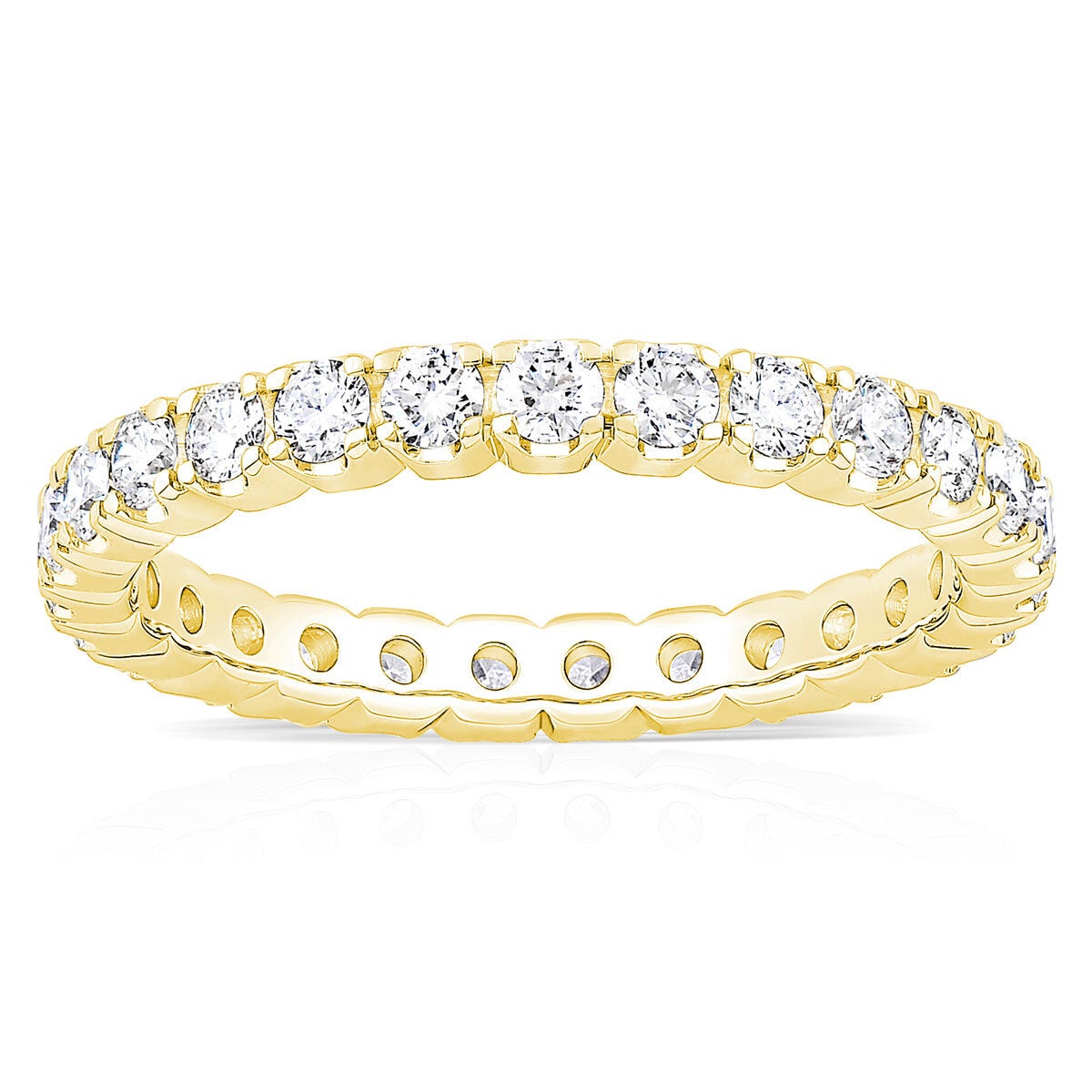 Costco 1ct round brilliant diamond eternity ring 18ct gold - British product