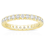 Costco 1ct round brilliant diamond eternity ring 18ct gold - British product