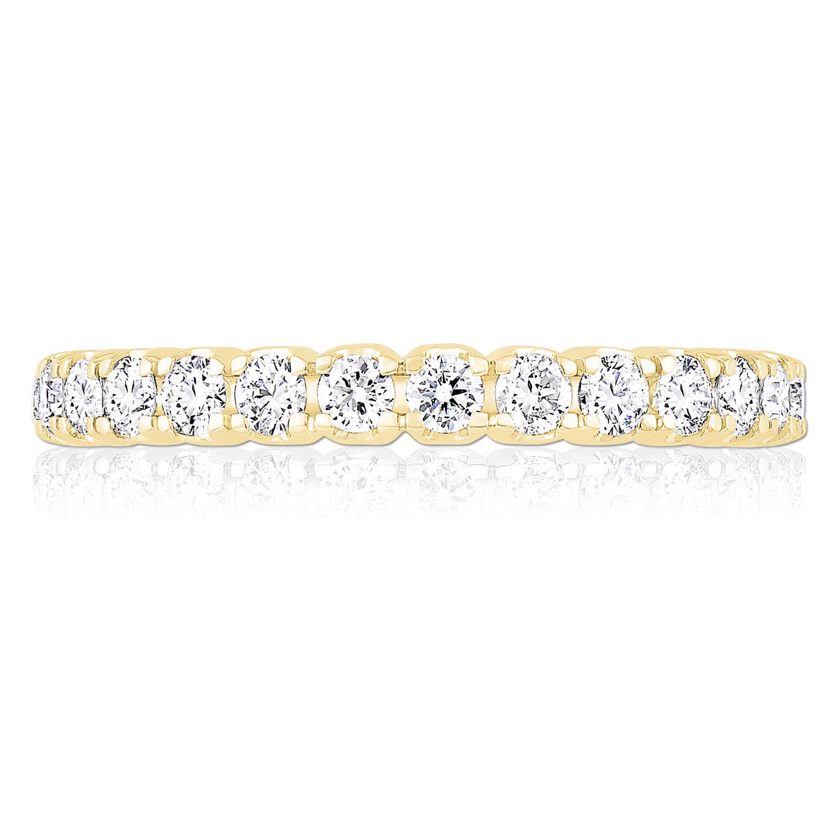 Costco 1ct diamond eternity ring 18ct yellow gold size L, UK version