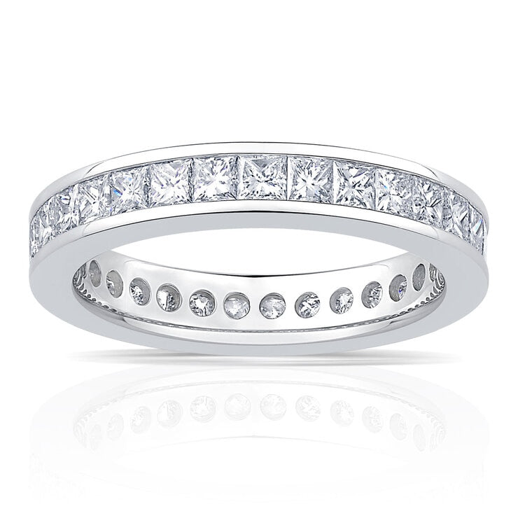 Costco platinum princess cut diamond eternity ring 2.00ctw, UK version