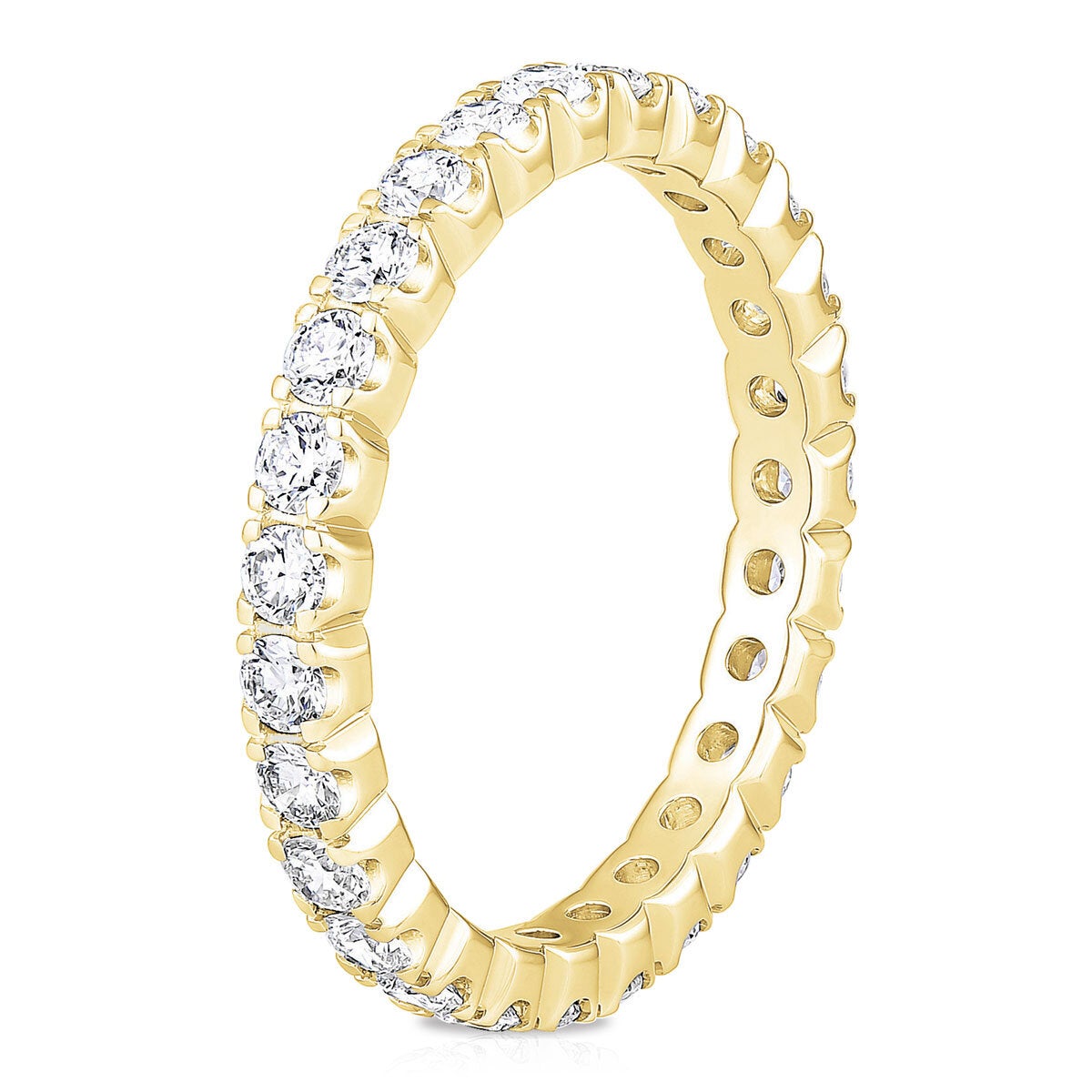 Costco 1ct round brilliant diamond eternity ring 18ct gold - British product