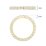 Costco 1ct diamond eternity ring 18ct yellow gold size L, UK version