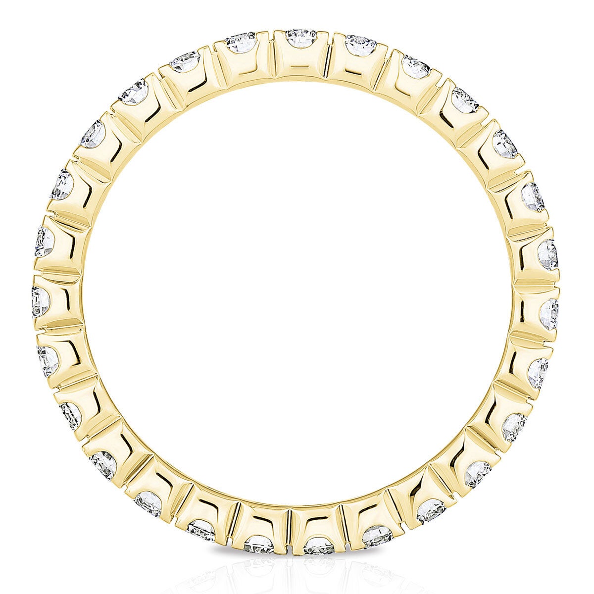 Costco 1ct diamond eternity ring 18ct yellow gold size L, UK version