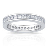 Costco platinum princess cut diamond eternity ring 2.00ctw, UK version