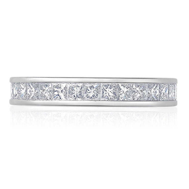 Costco 2ct princess cut diamond eternity ring platinum - British product
