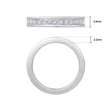 Costco princess cut diamond eternity ring 2ctw, imported from the UK