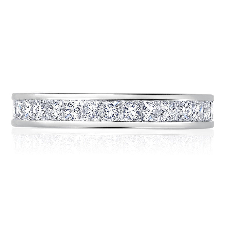 Costco 2ct princess cut diamond eternity ring platinum - British product
