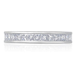 Costco 2ct princess cut diamond eternity ring platinum - British product