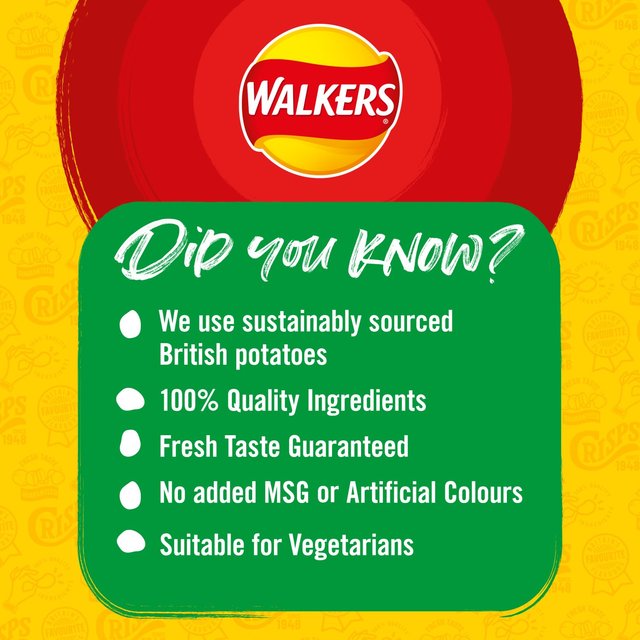 Walkers Ready Salted Multipack Crisps   6 per pack