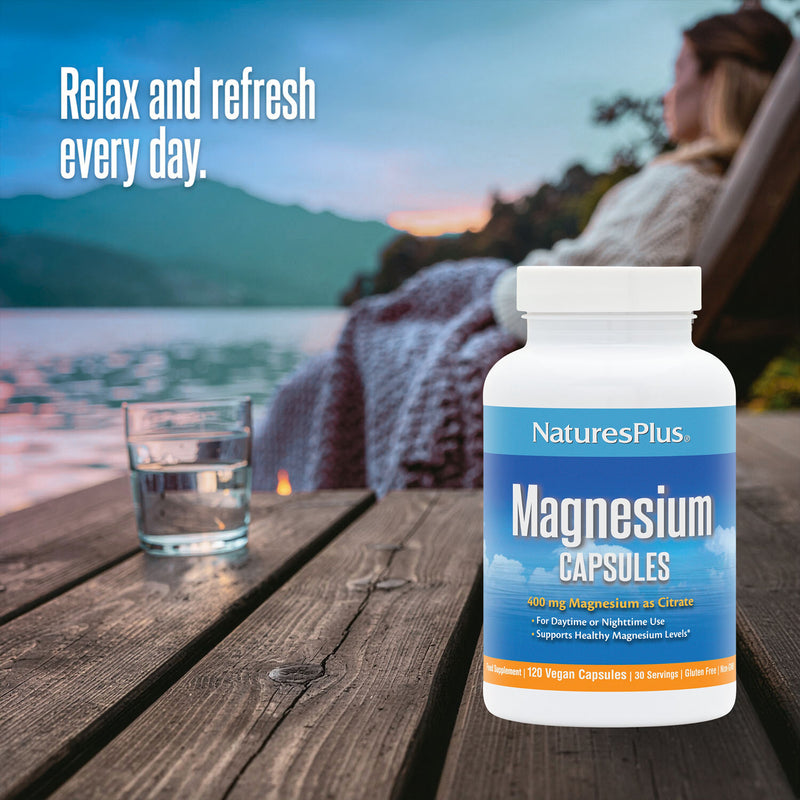 NaturesPlus Magnesium Citrate 120 capsules, imported from the UK