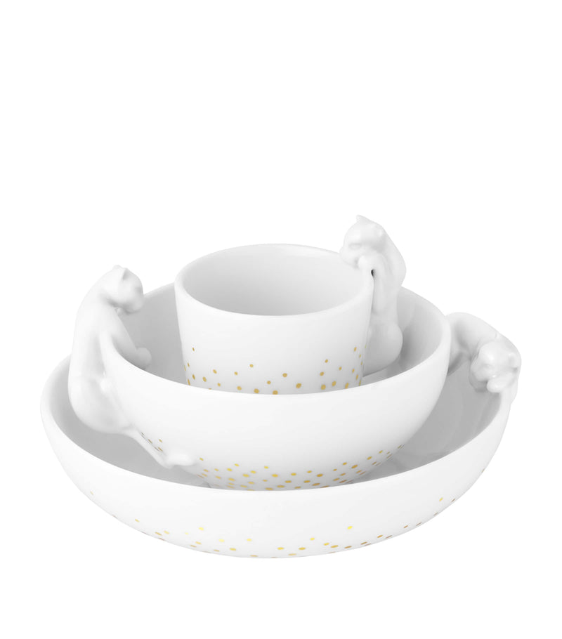Cartier Baby Panthère 3-piece children's dinner set - British product