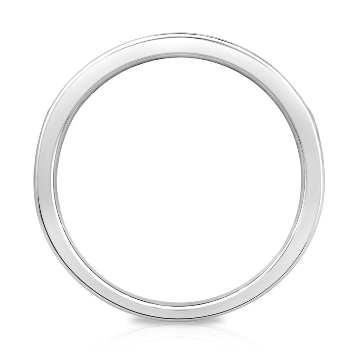 Costco princess cut diamond half eternity ring size P, imported from the UK
