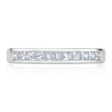 Costco princess cut diamond half eternity ring size P, imported from the UK