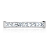 Costco princess cut diamond half eternity ring size P, imported from the UK