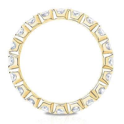Costco UK Costco Round Brilliant Cut Diamond Eternity Ring 18ct Yellow Gold UK Ring Size K-P- Buy online at McGrocer