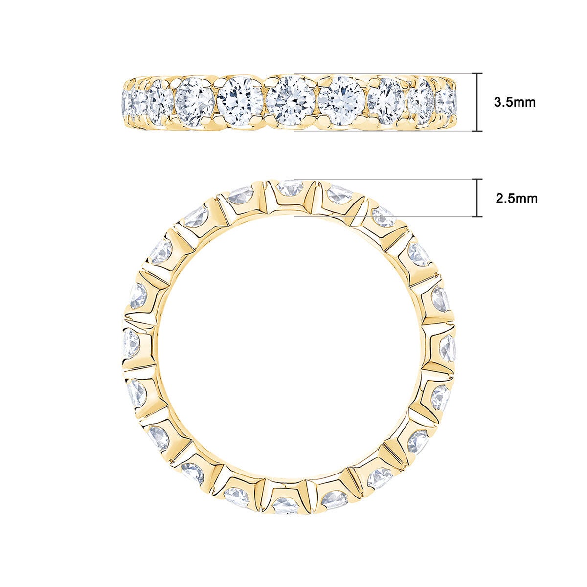 Costco diamond eternity ring 18ct yellow gold, UK version