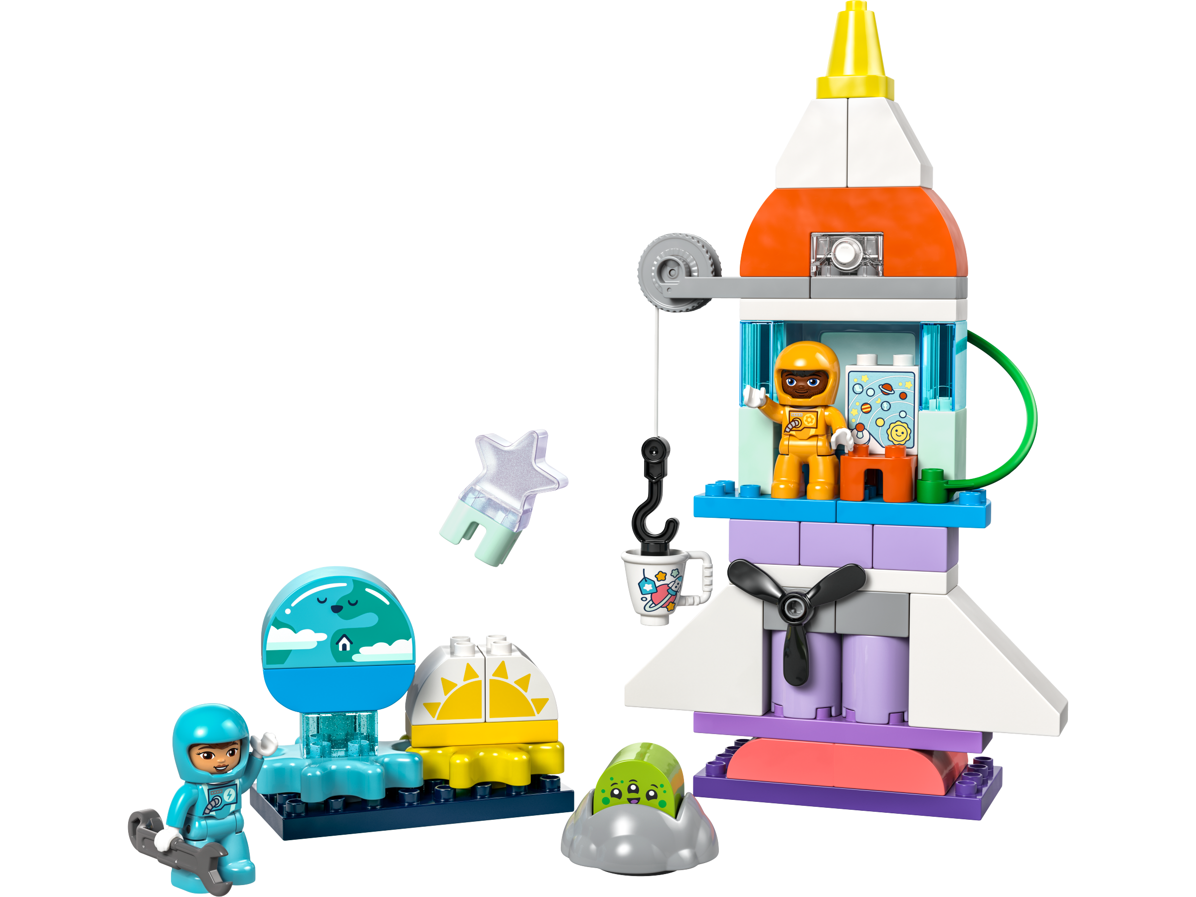 LEGO DUPLO 3in1 Space Shuttle Adventure Building Set 58 Pieces (British brand)
