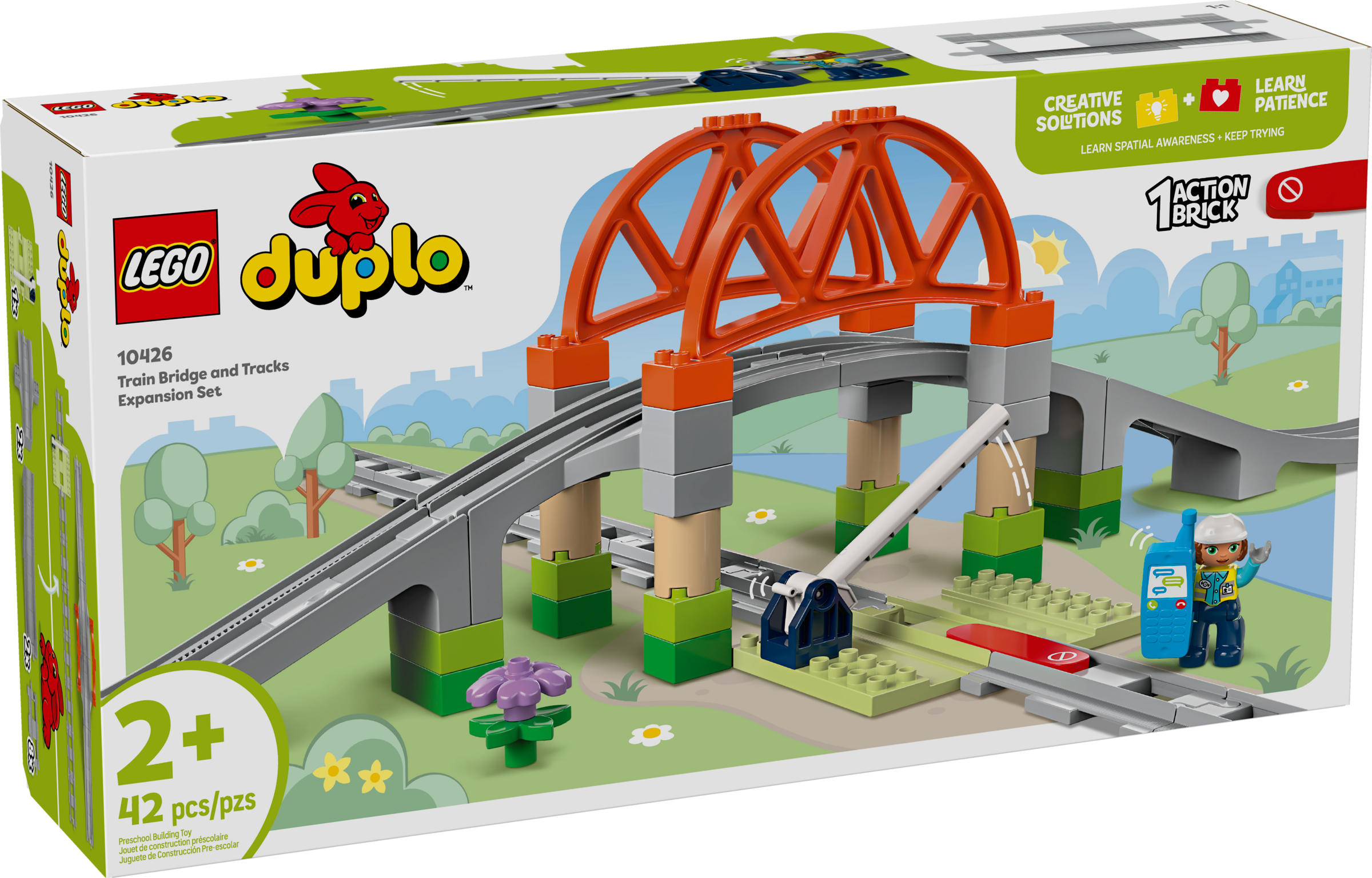 LEGO DUPLO Train Bridge and Tracks 42 Pieces (British brand)